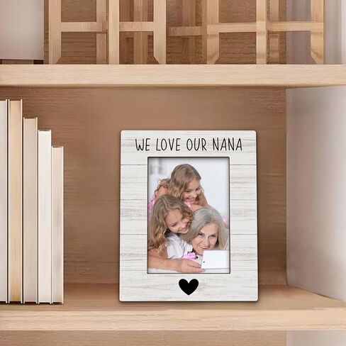 Beliran Nana Gifts Picture Frame 5x7, Nanas Photo Frame, Christmas Mothers Day Birthday Gifts for Nanas Grandma from Grandkids, We Love Our Nana Wooden Picture Photo Frames for Desk Home Room Decor in Saudi Arabia