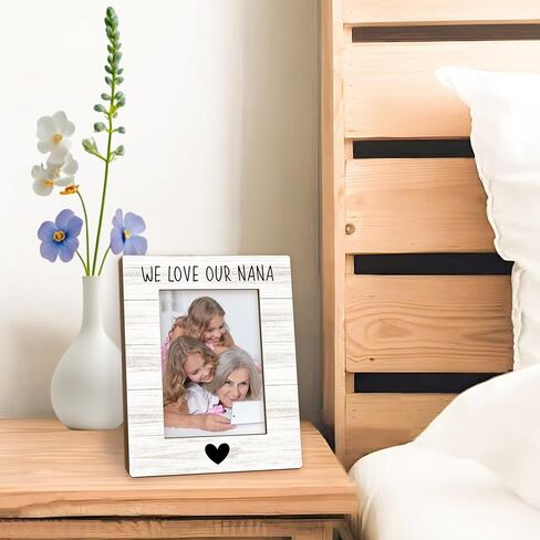 Beliran Nana Gifts Picture Frame 5x7, Nanas Photo Frame, Christmas Mothers Day Birthday Gifts for Nanas Grandma from Grandkids, We Love Our Nana Wooden Picture Photo Frames for Desk Home Room Decor in Saudi Arabia