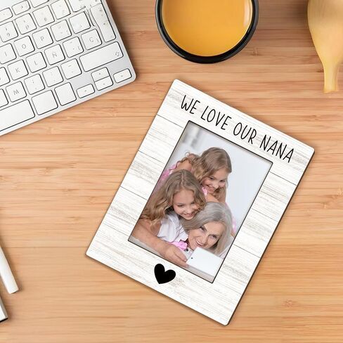 Beliran Nana Gifts Picture Frame 5x7, Nanas Photo Frame, Christmas Mothers Day Birthday Gifts for Nanas Grandma from Grandkids, We Love Our Nana Wooden Picture Photo Frames for Desk Home Room Decor in Saudi Arabia