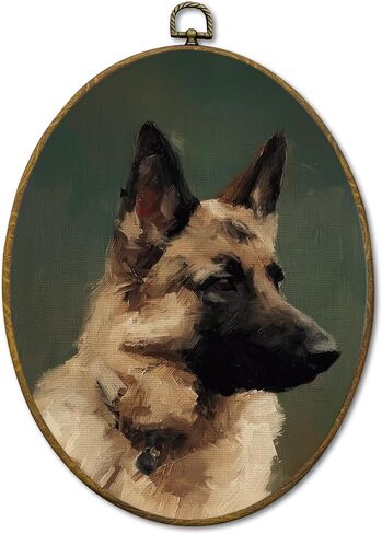 Mcehtle Vintage Golden Retriever Wall Art Decor, Moody Rustic Dog Lover Gift Framed Canvas Prints 8.6x11.4, Countryside Cottagecore Decor for Farmhouse Cabin Gallery Wall Hanging Artwork Decorations in Saudi Arabia