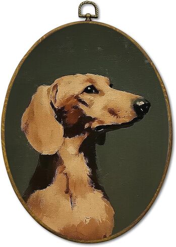 Mcehtle Vintage Golden Retriever Wall Art Decor, Moody Rustic Dog Lover Gift Framed Canvas Prints 8.6x11.4, Countryside Cottagecore Decor for Farmhouse Cabin Gallery Wall Hanging Artwork Decorations in Saudi Arabia