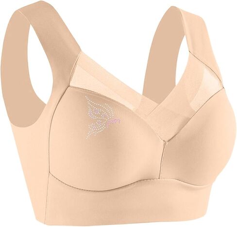 حمالات صدر Zenchic للنساء حمالة صدر لاسلكية ذات تغطية كاملة شبكية بدون خياطة مقاس كبير حمالات صدر Elle Bloom لكبار النساء in Saudi Arabia