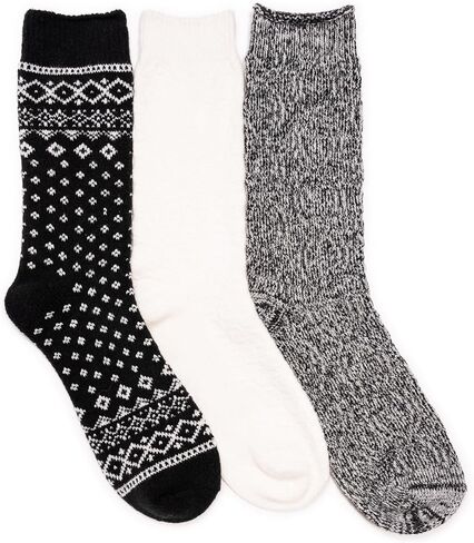 MUK LUKS Womens Boot Socks 3 Pair Pack in Saudi Arabia