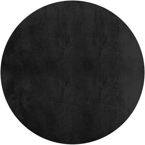 Custom Circular FloorMats with Photo, Customized Circle Rug for Bedroom, Design Round Rug with Picture Text Logo, Personalized Rugs for Home Decoration Welcome Rug, PureBlack, 24" in Saudi Arabia