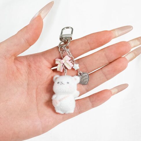 لطيف الكرتون معلقة المفاتيح السيارة العالمية Keyrings حقيبة الظهر Kawaii الزخرفية مفتاح سلسلة هدية للأصدقاء in Saudi Arabia
