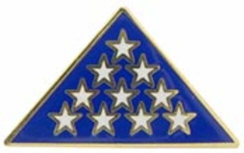 Folded American Flag Pin 1" in Saudi Arabia