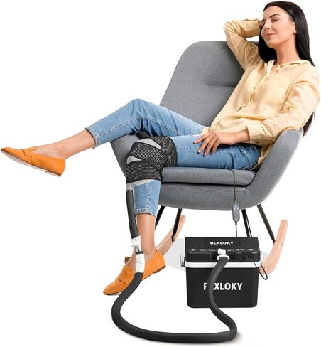 RLXLOKY 2.0 وحدة العلاج البارد الأساسية مع مؤقت قابل للبرمجة، آلة ثلج للركبة والكتف بعد الجراحة، نظام العلاج البارد مع حزمة ثلج عالمية للركبة والكتف والورك والساق والورك in Kuwait