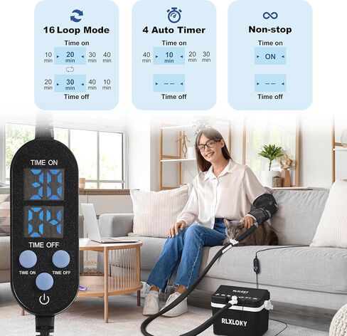 RLXLOKY 2.0 وحدة العلاج البارد الأساسية مع مؤقت قابل للبرمجة، آلة ثلج للركبة والكتف بعد الجراحة، نظام العلاج البارد مع حزمة ثلج عالمية للركبة والكتف والورك والساق والورك in Kuwait