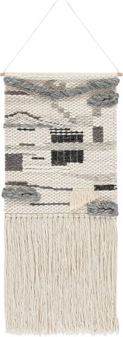 SAFAVIEH Home Collection Sedona Jasbryn Boho القبلية العاجي/الرمادي الصوف المنسوج نسيج معلق جدار الفن in Saudi Arabia
