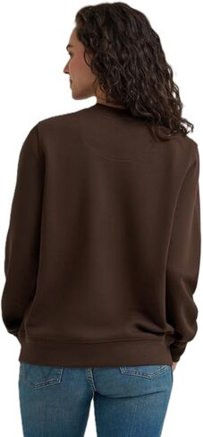 Wrangler Ladies Brown Desert Graphic Crew Sweatshirt in Saudi Arabia