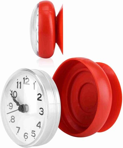 Bathroom Clock, Suction Wall Shower Clock with Traditional Pointer Type for Bathroom Pool Supplies in Saudi Arabia