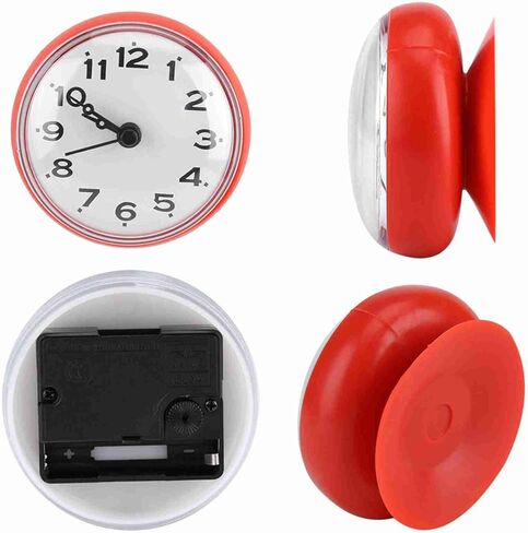 Bathroom Clock, Suction Wall Shower Clock with Traditional Pointer Type for Bathroom Pool Supplies in Saudi Arabia
