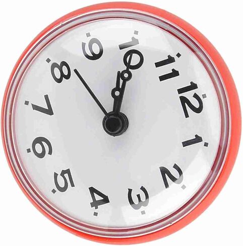 Bathroom Clock, Suction Wall Shower Clock with Traditional Pointer Type for Bathroom Pool Supplies in Saudi Arabia