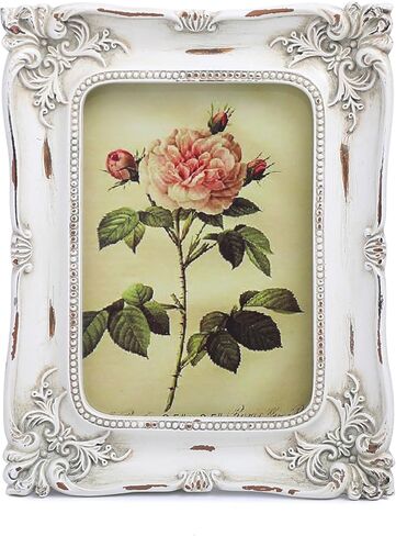 VINLIFE Small Vintage Picture Frames 2.5x3.5 Antique Picture Frames Wallet Size for Tabletop and Wall Mount Ornate Victorian Home Decor Gallery Wall Decor,in Distressed White in Saudi Arabia