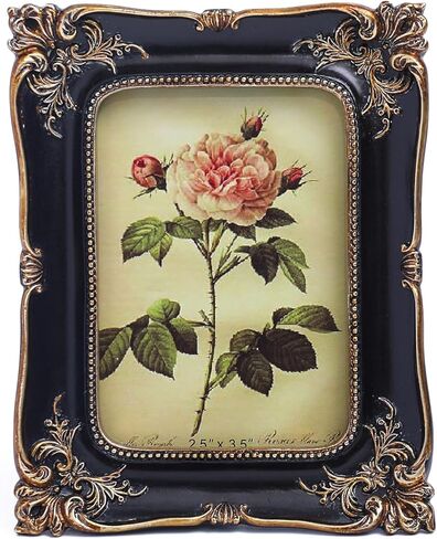 VINLIFE Small Vintage Picture Frames 2.5x3.5 Antique Picture Frames Wallet Size for Tabletop and Wall Mount Ornate Victorian Home Decor Gallery Wall Decor,in Distressed White in Saudi Arabia