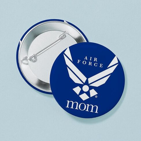 CafePress U.S. Air Force Mom 2.25 Button 2.25" Round Pinback Button in Kuwait