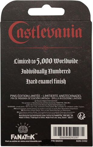 Castlevania Limited Edition Alucard Pin Badge in Saudi Arabia