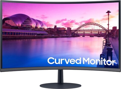 Samsung 27 بوصة S39C Series FHD Curved Gaming Monitor ، 75Hz ، AMD FreeSync ، عرض بدون إطار ، مكبرات صوت مدمجة ، حامل معدني نحيف ، LS27C392Eanxgo (متجدد) in Kuwait