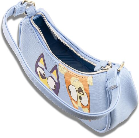 Bluey Hobo Handbag Purse for Girls with Bingo | Official Crossbody Shoulder Bag with Adjustable Strap | Small Toddler Purse, Preschool Handbag, Everyday Tote or Travel Mini Purse for Kids Ages 3+ in Saudi Arabia