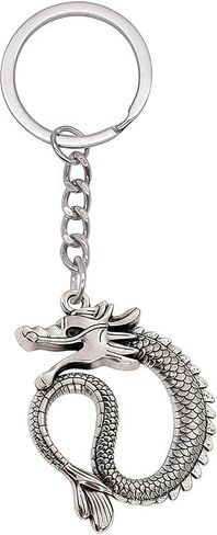 Stainless steel Dragon Keychain for Women Men,Dragon Charm Key Chain Accessories Gifts For Car Key Ring,Backpacks,Hand Bag in Saudi Arabia