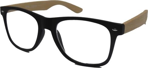 نظارات قراءة من EYEGEMS قارئات صديقة للبيئة + 1.50 + 2.00 + 2.50 + 3.00 للرجال والنساء إطار خشبي من الخيزران نظارات مستدامة 8471 in Saudi Arabia