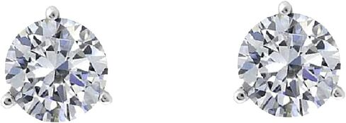 مجموعة برايتس 0.10 Cttw Lab Grown Diamond Martini أقراط للنساء | F-G VS Clarity 14K Gold (وردي/أبيض/أصفر) | ترصيع الماس الذهب الحقيقي in Kuwait