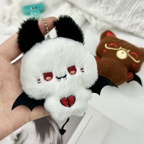 Halloween Bat Devil Keyring Pendant Ghost Bear Squeezing Bag Couple Keychain Pendant in Saudi Arabia