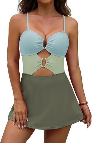CiCiBird One Piece Swimsuit for Women Sexy Ring Linked Swim Dress Cutout Bathing Suit Swimwear in Saudi Arabia