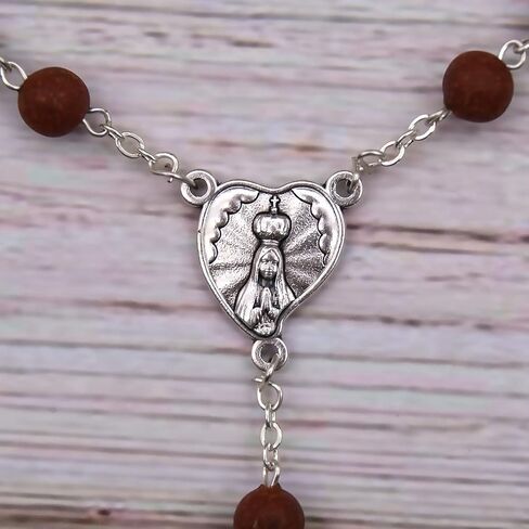 Rosarium Industria de Artigos Religiosos Catholic Handmade Scented Our Lady of Fatima Rose Petal Rosary Beads for Woman Made in Portugal in Saudi Arabia