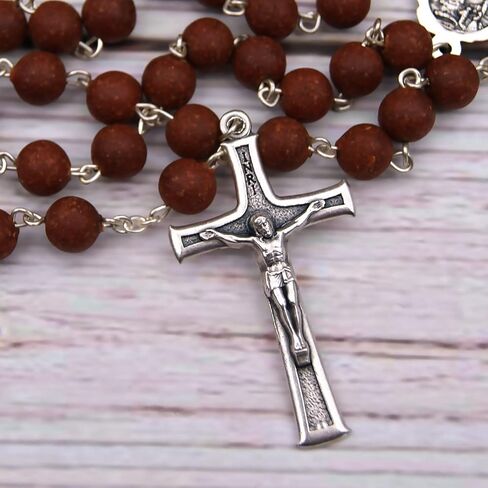 Rosarium Industria de Artigos Religiosos Catholic Handmade Scented Our Lady of Fatima Rose Petal Rosary Beads for Woman Made in Portugal in Saudi Arabia