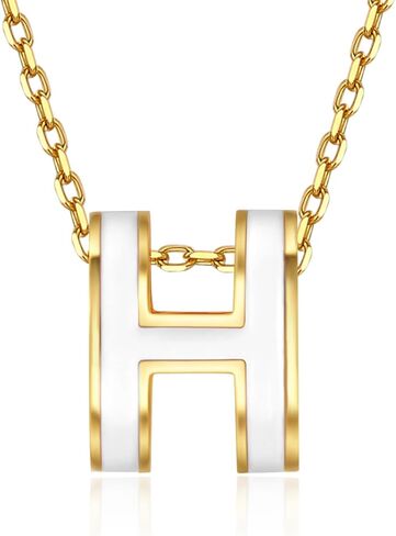 قلادة BUENAVO بتصميم كلاسيكي للسيدات مطلية بالذهب عيار 18 قيراط مع قلادة للسيدات ملونة واختيارية in Kuwait