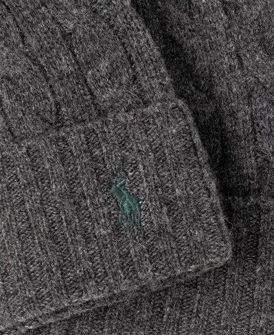 POLO RALPH LAUREN Men's Cable-Knit Cashmere Beanie Gray in Saudi Arabia