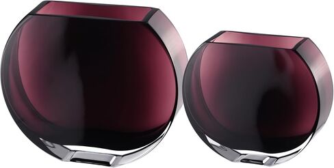 Glass - Vase - Amethyst - Round - 7.25" Long - Heavy Durable - Made in Europe - by Barski in Saudi Arabia