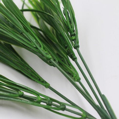 Artificial Seedlings Stems Faux Greenery Branches Decor Artificial Green Leaves for Wedding Flowers Bouquet Home Decorations in Saudi Arabia