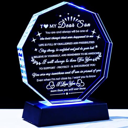 Meaningful Gifts for Brother with Light Base Brother Birthday Gifts from Sisters Brothers Laser Engraved Crystal Keepsake for Fathers Day Christmas Graduation Best Gift for Brother Adult in Saudi Arabia