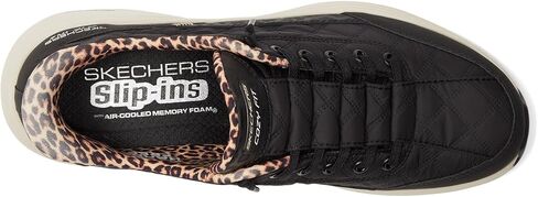 حذاء نسائي من Skechers مصنوع من إسفنج محيطي ملائم ومريح بدون استخدام اليدين، حذاء Leopard Dream in Saudi Arabia