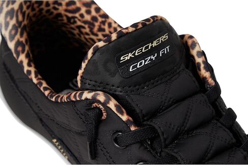 حذاء نسائي من Skechers مصنوع من إسفنج محيطي ملائم ومريح بدون استخدام اليدين، حذاء Leopard Dream in Saudi Arabia