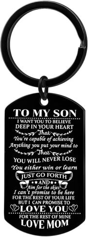 سلسلة مفاتيح To My Son هدية ملهمة للابن من الأم والأب هدايا التخرج سلسلة مفاتيح تشجيعية من الأم والأب in Saudi Arabia