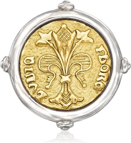 Ross-Simons Italian 2-Tone Silver Silver Florin Ring Ring in Saudi Arabia