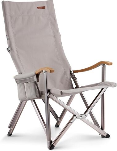 ICECO High Back Camping Chairs for Adults, Heavy Duty Folding Chair for Outside, Portable Outdoor Chairs with Storage Bag, Hold Up 600 LBS Backpack Camping Chair, 10 Years Warranty (Non-Adjustable) in Kuwait