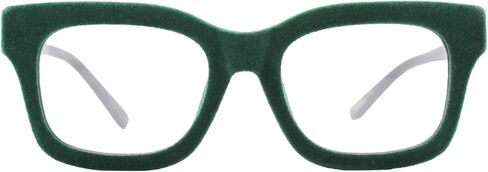 Velvet-Rimmed Reading Glasses: Designer Square Large Frame Readers for Men and Women, Spring Hinge in Saudi Arabia