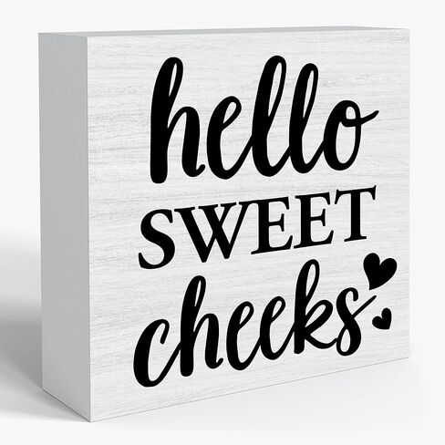 Sahjzk Bathroom Rules Wooden Box Sign - 5x5 Inch Funny Bathroom Decor for Toilet Tank & Shelf, Wash Your Hands Sign, Funny Bathroom Gift in Saudi Arabia