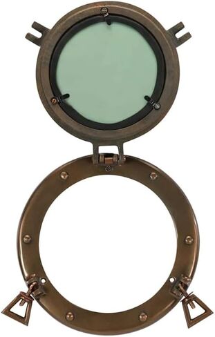 Treasure Art Porthole Mirror Wall Mounted 8 inch Brass Antique in Saudi Arabia