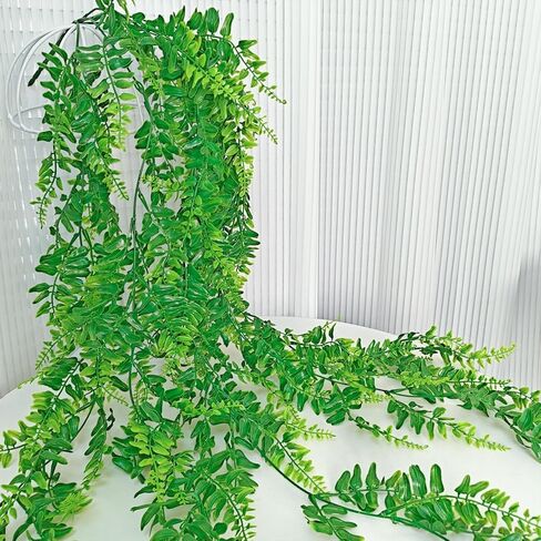 1.2 متر الاصطناعي الأوكالبتوس الروطان الأخضر نبات صناعي اللبلاب DIY بها بنفسك للداخلية في الهواء الطلق جدار البيت حفلات الزفاف الباحات الشرفات ديكور in Saudi Arabia