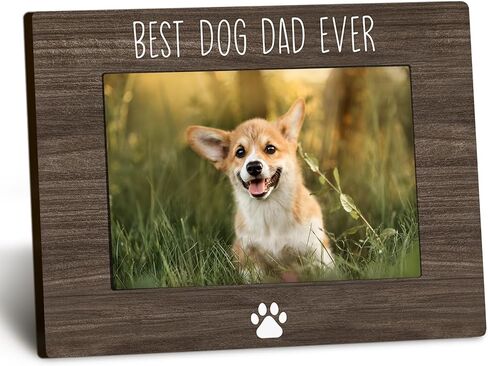 DUXMNAMG Dog Dad Gifts 4x6 Picture Frame, Best Dog Dad Gift Photo Frame, Dogs Picture Frame for Dad, Gifts for Dogs, Best DogDad Ever Picture Photo Frames for Desk Decor in Kuwait