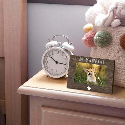 DUXMNAMG Dog Dad Gifts 4x6 Picture Frame, Best Dog Dad Gift Photo Frame, Dogs Picture Frame for Dad, Gifts for Dogs, Best DogDad Ever Picture Photo Frames for Desk Decor in Kuwait