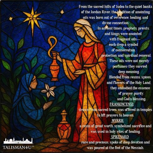 Frankincense Myrrh & Spikenard Anointing Oil from Holy Land Blessed in Jerusalem 2 Bottles x 60 ml Biblical Anointing Oils for Prayer Religious Gifts for Men Women Premium Gift Box with Prayer Card in Saudi Arabia
