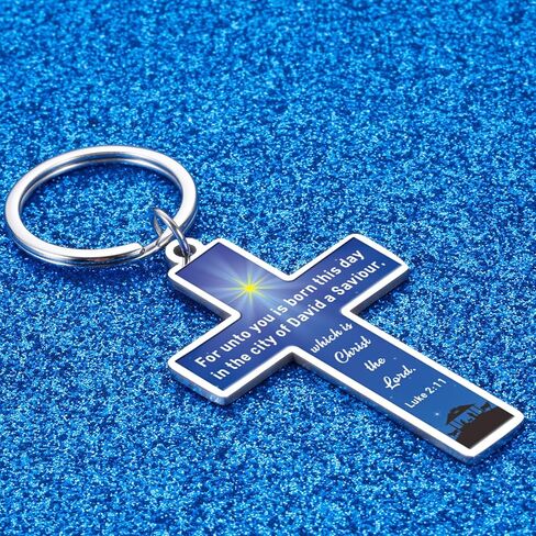 Octamber Confirmation Gifts for Teen Girls Boys, Baptism Gifts for Boys, Confirmation Gift for Teenage Boy, Bible Keychain for Men, Christian Keychain for Women, Inspirational Christian Key Chain in Saudi Arabia