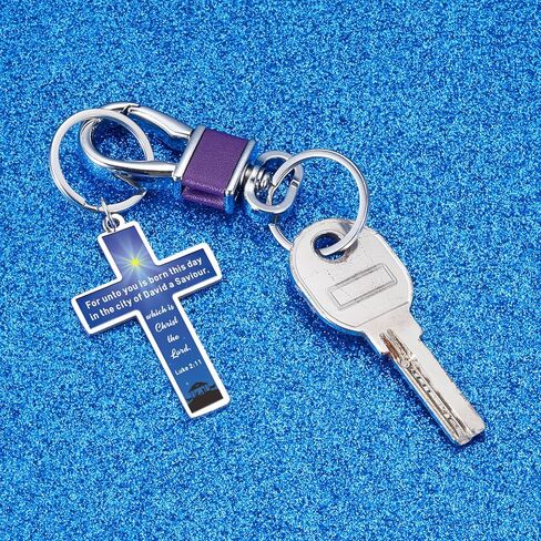 Octamber Confirmation Gifts for Teen Girls Boys, Baptism Gifts for Boys, Confirmation Gift for Teenage Boy, Bible Keychain for Men, Christian Keychain for Women, Inspirational Christian Key Chain in Saudi Arabia