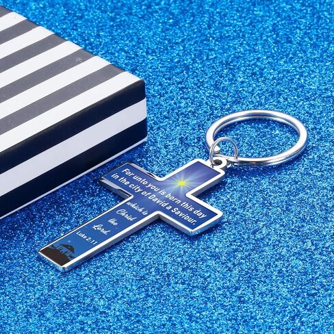Octamber Confirmation Gifts for Teen Girls Boys, Baptism Gifts for Boys, Confirmation Gift for Teenage Boy, Bible Keychain for Men, Christian Keychain for Women, Inspirational Christian Key Chain in Saudi Arabia